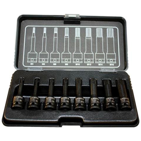 Set Chiavi A Bussola Ad Impulsi Spline  M4-m16  Cr-mo - Foto 1
