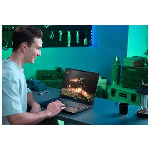 Crosshair 16 HX AI D2XWFKG-009UK Intel Core Ultra 7 255HX Computer portatile 40,6 cm (16") Quad HD+ 16 GB DDR5-SDRAM 1 TB SSD NVIDIA GeForce RTX 5060 Wi-Fi 6E (802.11ax) Windows 11 Home Grigio - Foto 2