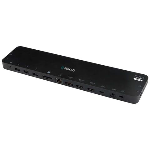 PD-DOCK01 replicatore di porte e docking station per laptop USB 3.2 Gen 1 (3.1 Gen 1) Type-C Nero - Foto 1