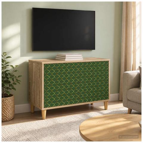 Mobile TV GELEEN 69 x 33 x 50 cm Sonoma Legno ingegnerizzato - Foto 2