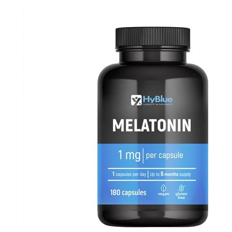 Melatonina 1 mg 180 Capsule | Integratore per il Sonno che Riduce il Tempo di Addormentamento | Riposo e Relax Notturno | 100% Vegano, Senza Glutine e Senza Lattosio | Fino a 6 Mesi - Foto 4
