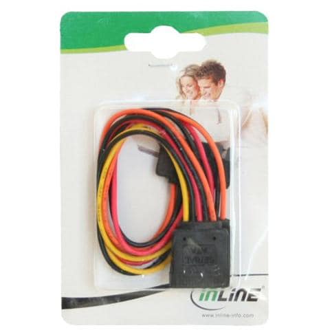 Cavo di Sdoppiatore Alimentazione Y con Blocco Sicurezza Sata Bianco M / F 0.15 m 29683A - Foto 2