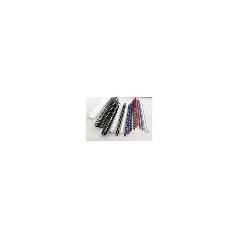 50 dorsi plastici 21 anelli 25mm nero titanium - Foto 2
