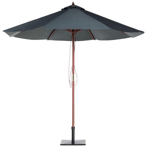 Ombrellone Da Giardino Grigio Antracite Con Palo In Legno 270cm Toscana Ii - Foto 35