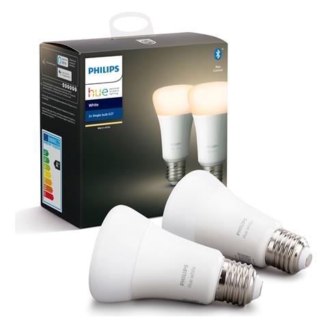 Lighting Hue White, Lampadine LED Connesse, Attacco E27, Dimmerabile, Luce Bianca Calda, 2 Pezzi - Foto 2