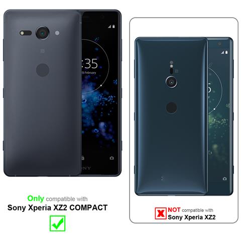 Custodia Compatibile Con Sony Xperia Xz2 Compact In Rosso Mela - Coperchio Protettivo In Design Flip Con Chiusura Magnetica - Foto 11