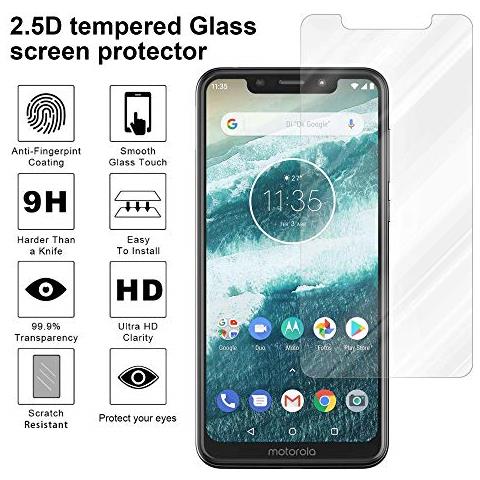 Pellicola Di Armatura Compatibile Con Motorola Moto One In Elevata Trasparenza - Vetro Temperato (tempered) Di Protezione Del Display In Durezza 9h Con 3d Touch - Foto 2