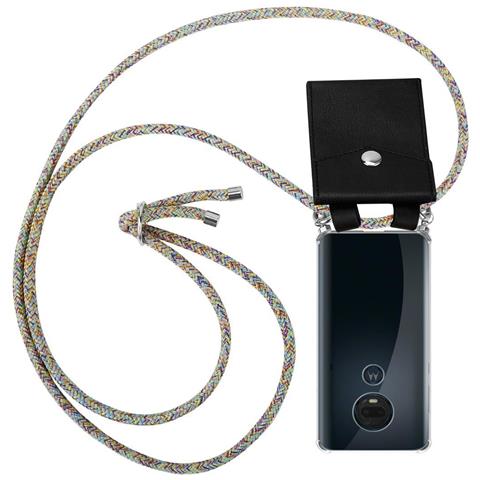Catena Di Telefoni Cellulari Compatibile Con In Rainbow - Coperchio Protettivo In Silicone Con Anelli D'argento, Cinturino In Corda E Custodia Staccabile - Foto 1