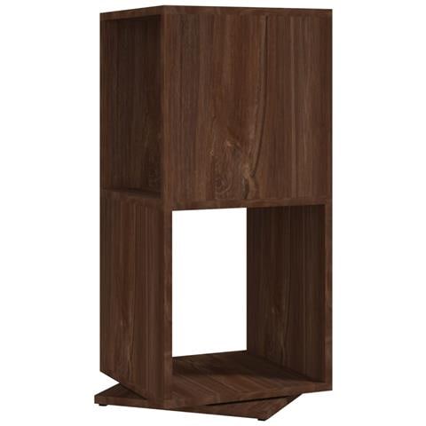 Armadietto Girevole Marrone Rovere 34,5x34,5x75,5cm Truciolato - Foto 1