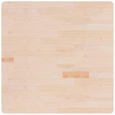 Piano Tavolo Quadrato 90x90x2,5 Cm Massello Rovere Non Trattato - Foto 2
