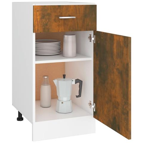 Mobile con Cassetto “Lyon” Rovere Fumo 40x46x81,5 cm - Foto 2