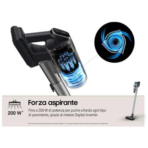 Scopa Elettrica Vs20t7532t1 / et Jet 75 Pet Ricaricabile Senza Sacchetto Potenza 200 Watt Colore Silver - Foto 39