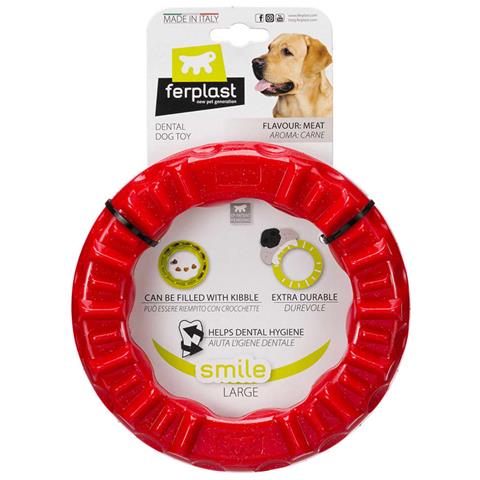 Giocattolo Da Masticare Per Cani Smile Large 20x18x4 Cm Rosso - Foto 5