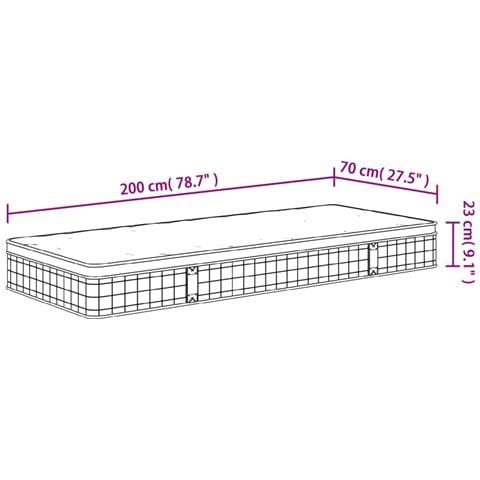 Materasso a Molle Bonnel Medio 70x200 cm - Foto 2