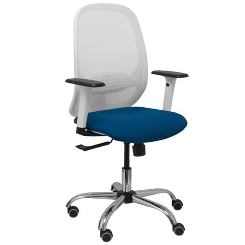 Sedia Da Ufficio 354crrp Bianco Blu Marino - Foto 1