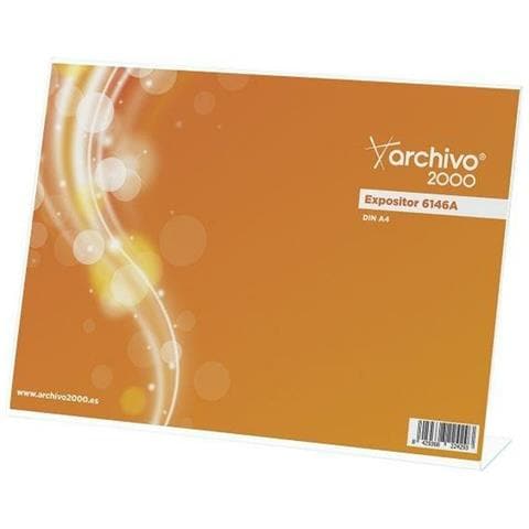 Espositore Da Bancone Orizzontale Centrotavolo Trasparente Din A4 - Foto 1