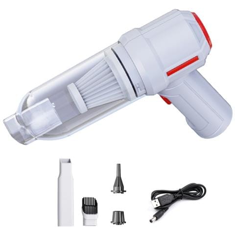 Aspirapolvere Portatile Per Auto, Potente Aspirazione E Ricaricabile Bianco 96889110 - Foto 3