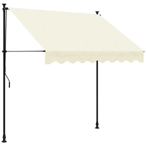 Tenda Da Sole Retrattile Crema 200x150 Cm In Tessuto E Acciaio - Foto 2