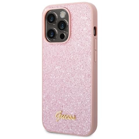 Cover Per Iphone 14 Pro Tpu Glitter Script, Rosa - Foto 1