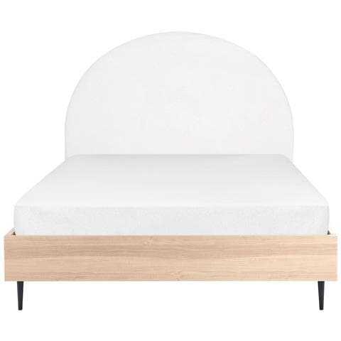 Letto Tessuto Millay 140 X 200 Cm Bianco Sporco - Foto 2