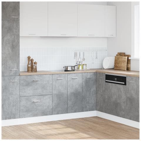 Armadio per Lavabo “Lyon” Grigio Cemento 80x46x81,5 cm in - Foto 2