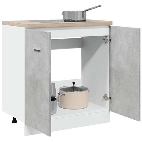 Armadio per Lavabo “Lyon” Grigio Cemento 80x46x81,5 cm in - Foto 10