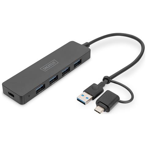 Hub USB 3.0, 4 porte, Slim Line - Foto 1