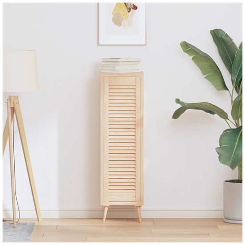 Anta Con Design A Lamelle 99x29,5 Cm In Legno Di Pino - Foto 1