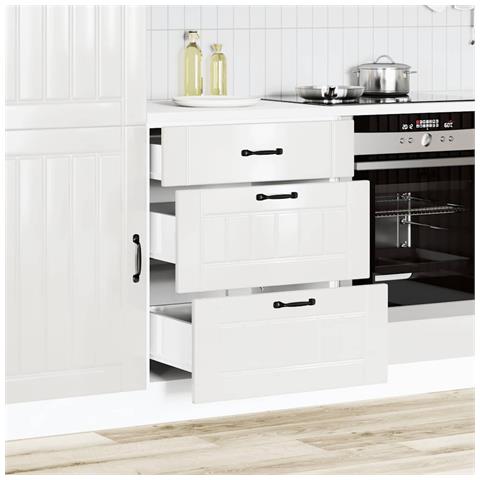 Base Da Cucina Lucca Bianco Lucido In Legno Multistrato - Foto 3