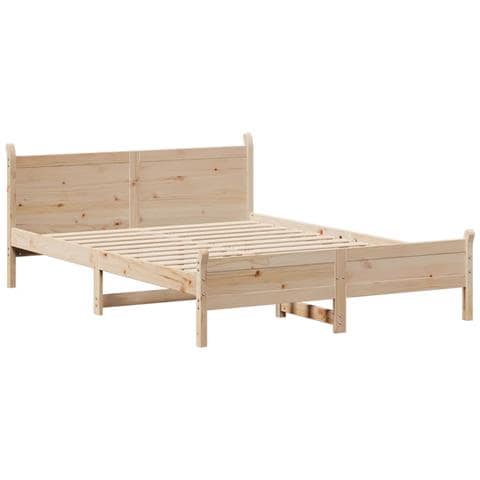 Letto Senza Materasso 120x190 Cm In Legno Massello Di Pino - Foto 3