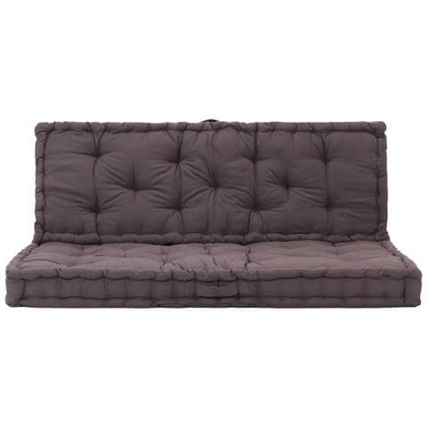 Lusso Casadino - Cuscini Per Pallet E Pavimento 2 Pz In Cotone Antracite - Foto 1