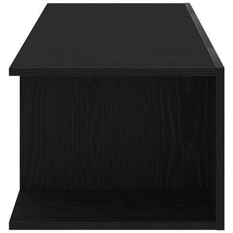 Mobile TV  con luci LED Rovere Nero 90x39x30 cm in Legno ingegnerizzato - Foto 9