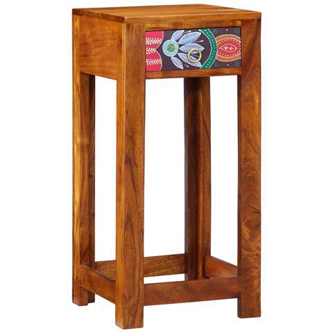 Supporto per Telefono 35x35x75 cm Legno Massello di Acacia - Foto 1