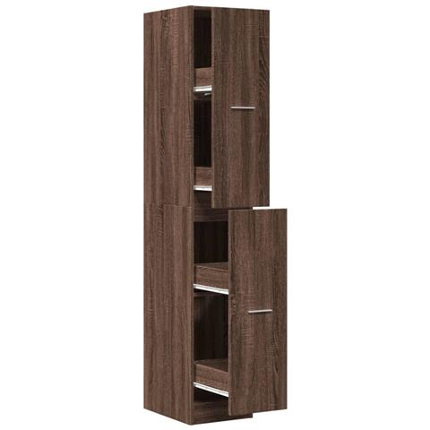 Armadietto da Farmacia Rovere Marrone 30x41x174,5 cm Truciolato - Foto 1