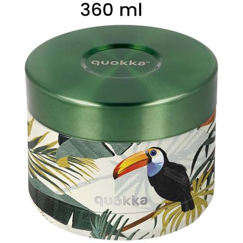 Contenitore Alimentare 360ml Modello Whim Con Motivo Tropicale, Verde - Foto 2