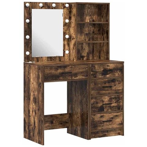 Tavolo da Trucco con cassetto 2 pcs Marrone 50 x 41 x 135 cm - Foto 1