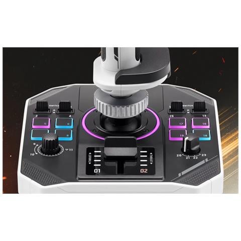 Sol-R 2 HOSAS Space Sim Duo Nero, Bianco USB Flightstick Analogico /Digitale PC - Foto 2