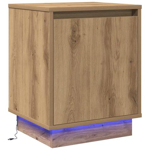 Armadio da Notte con rovere artigianale 39 x 34.5 x 50 cm - Foto 1