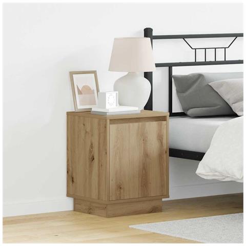 Armadio da Notte con rovere artigianale 39 x 34.5 x 50 cm - Foto 2