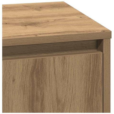 Armadio da Notte con rovere artigianale 39 x 34.5 x 50 cm - Foto 9