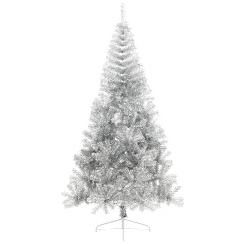 Lusso Casadino - Albero Di Natale A Metà Con Supporto Argento 210 Cm Pet - Foto 1