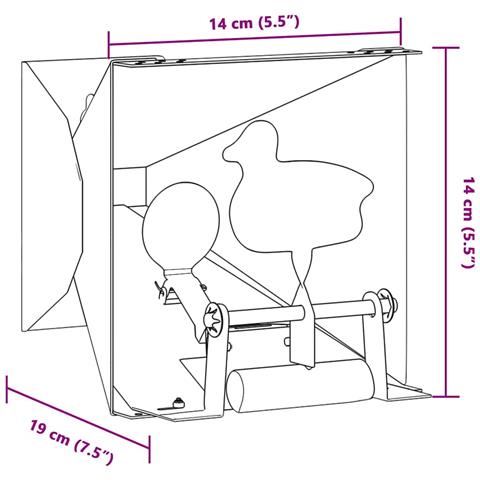 Trappola per pallini Verde 14 x 14 x 19 cm Acciaio - Foto 9