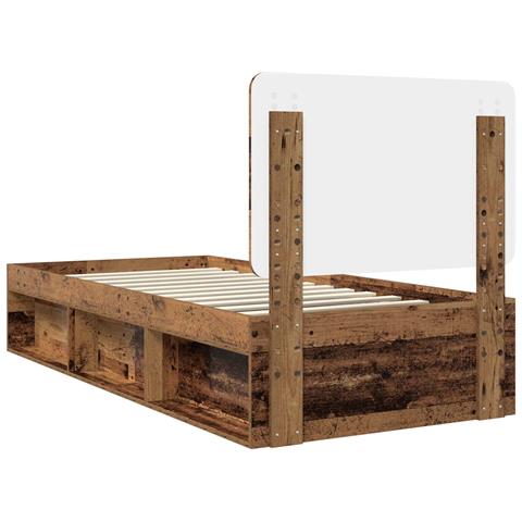 Struttura del letto Legno vecchio 90 x 190 cm Pino massello - Foto 9