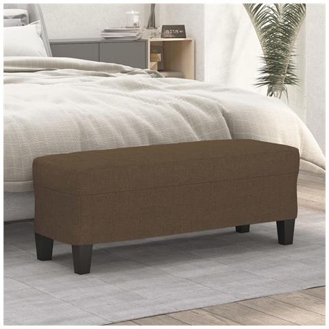 Panca Marrone 100x35x41 cm in Tessuto - Foto 2