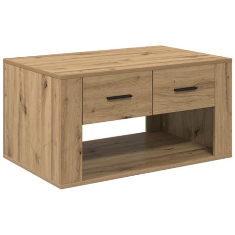 Tavolino da salotto Rovere artigianale 80 x 50 x 40 cm - Foto 1