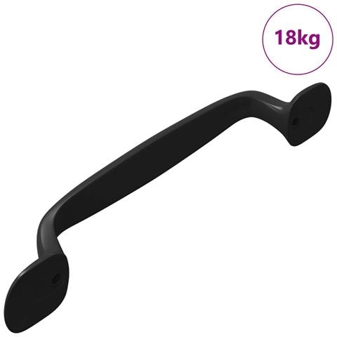 Maniglia per Mobili 250 pcs Nero 130 x 19,4 x 22,3 mm Alluminio - Foto 1