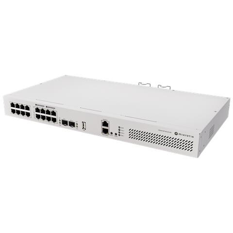 CRS418-8P-8G-2S+RM Cloud Router /Sw L2/L3 Gigabit Ethernet (10/100/1000) Supporto Power over Ethernet (PoE) 1U - Foto 1