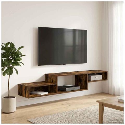 Mobile TV da Parete A parete Rovere Fumo 150 x 28 x 26 cm - Foto 2