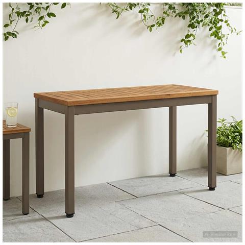 Panchina da giardino 80,5 x 35 x 45 cm Legno di Acacia Massello - Foto 2
