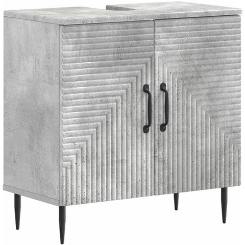 Armadio per Lavabo da Bagno HAARLEM Grigio Cemento - Foto 1